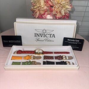 NEW U~ Invicta Special Edition Watch Set ~ 5 Bands ~ ORIGINAL PACKAGING #19944